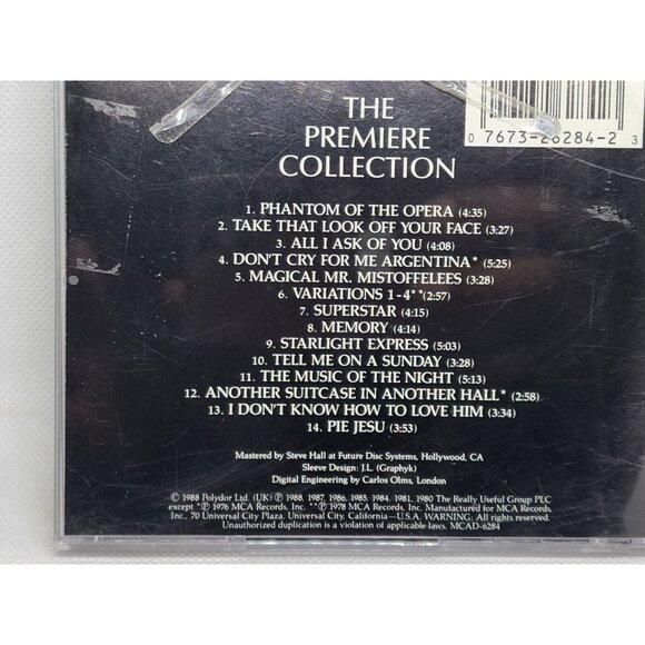 The Premiere Collection: The Best of Andrew Lloyd Webber Music CD – No Scratches - Picture 6 of 10